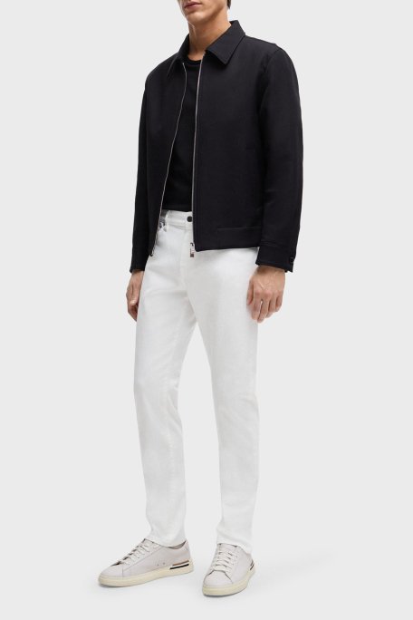 Boss Streç Pamuklu Slim Fit Jeans Erkek Kot Pantolon 50514321 100 BEYAZ - 2