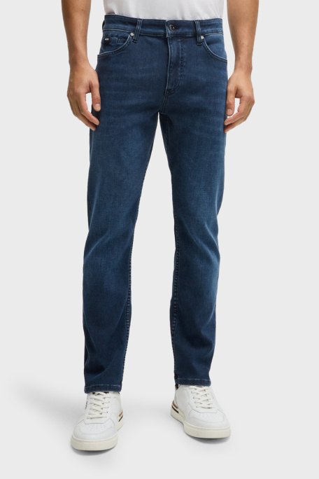 Boss Streç Pamuklu Slim Fit Jeans Erkek Kot Pantolon 50527044 411 LACİVERT - 1
