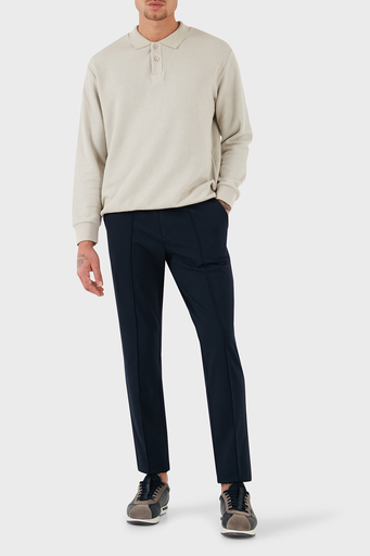 Boss Streç Pamuklu Slim Fit Normal Bel Daralan Paça Çimalı Erkek Pantolon 50528394 404 LACİVERT - 1