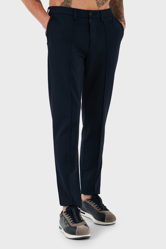 Boss Streç Pamuklu Slim Fit Normal Bel Daralan Paça Çimalı Erkek Pantolon 50528394 404 LACİVERT - 3