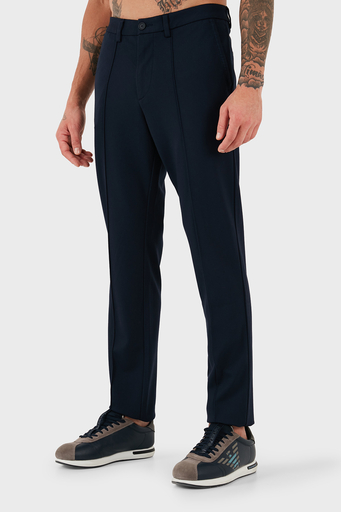 Boss Streç Pamuklu Slim Fit Normal Bel Daralan Paça Çimalı Erkek Pantolon 50528394 404 LACİVERT - 4