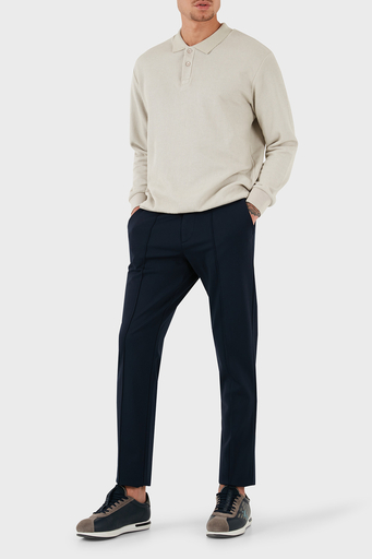 Boss Streç Pamuklu Slim Fit Normal Bel Daralan Paça Çimalı Erkek Pantolon 50528394 404 LACİVERT - 5