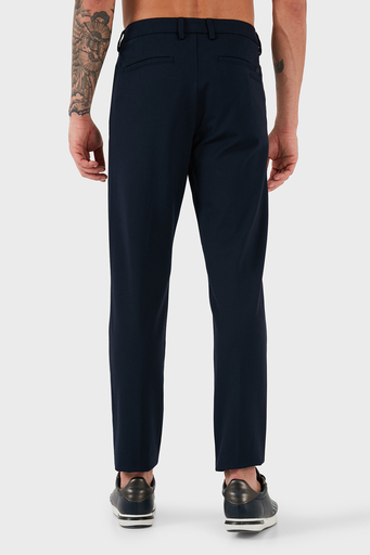 Boss Streç Pamuklu Slim Fit Normal Bel Daralan Paça Çimalı Erkek Pantolon 50528394 404 LACİVERT - 7