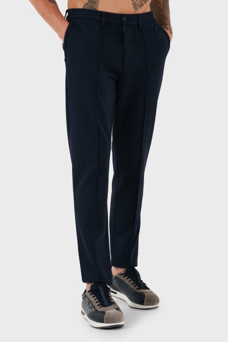 Boss Streç Pamuklu Slim Fit Normal Bel Daralan Paça Çimalı Erkek Pantolon 50528394 404 LACİVERT - 3