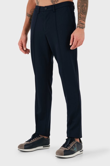 Boss Streç Pamuklu Slim Fit Normal Bel Daralan Paça Çimalı Erkek Pantolon 50528394 404 LACİVERT - 4