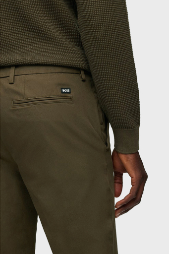 Boss Streç Pamuklu Slim Fit Normal Bel Düz Paça Erkek Pantolon 50487754 361 HAKİ - 12