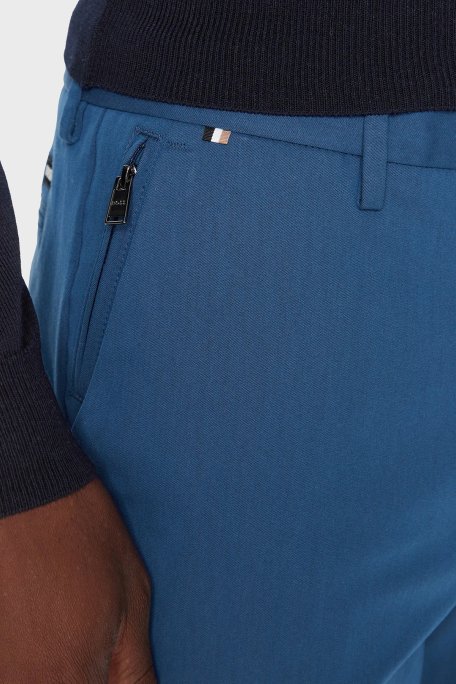 Boss Streç Pamuklu Slim Fit Normal Bel Düz Paça Erkek Pantolon 50487754 425 LACİVERT - 4