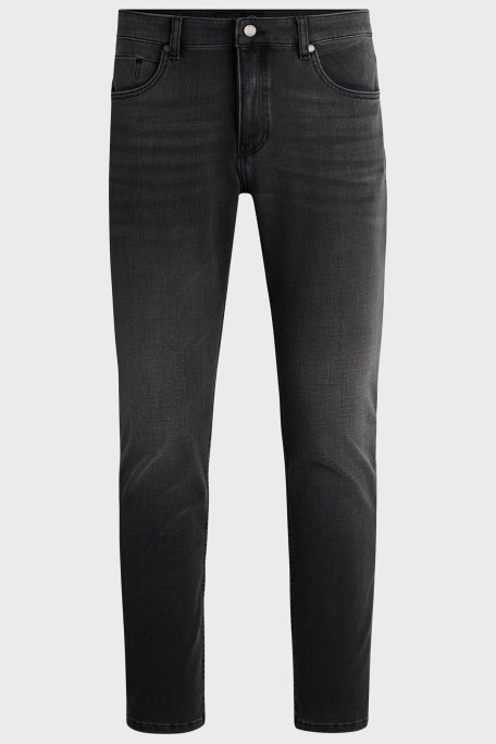 Boss Streç Pamuklu Slim Fit Normal Bel Jeans Erkek Kot Pantolon 50522501 021 SİYAH - 5
