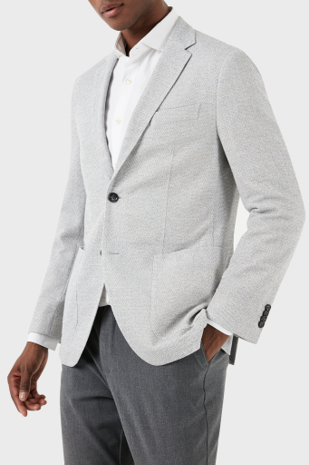 Boss Streç Regular Fit Blazer Erkek Ceket 50510546 041 GRİ - 1