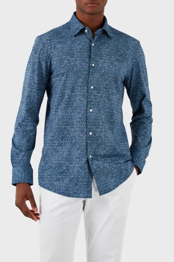 Boss Streç Regular Fit Erkek Gömlek 50513462 460 LACİVERT - 1