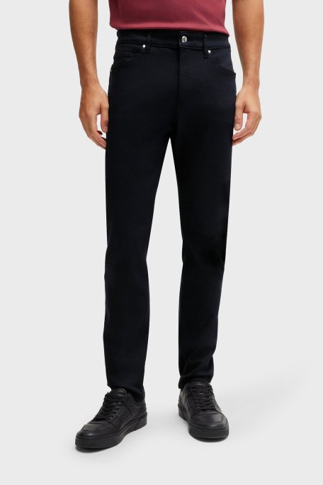 Boss Streç Regular Fit Jeans Erkek Kot Pantolon 50522516 417 LACİVERT - 1