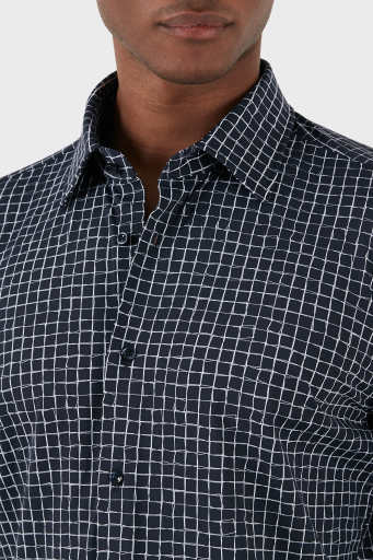 Boss Streç Slim Fit Erkek Gömlek 50508788 405 LACİVERT - 12