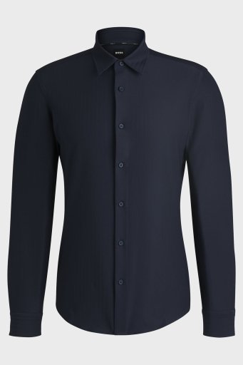 Boss Streç Slim Fit Erkek Gömlek 50520119 404 LACİVERT - 12