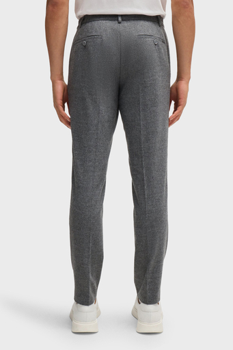Boss Streç Yün Karışımlı Slim Fit Dar Paça Kumaş Erkek Pantolon 50530644 042 GRİ - 8