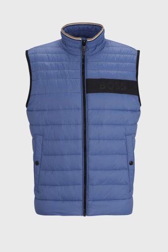 Boss Su Geçirmez Regular Fit Dik Yaka Şişme Erkek Yelek 50464300 479 MAVİ - 10