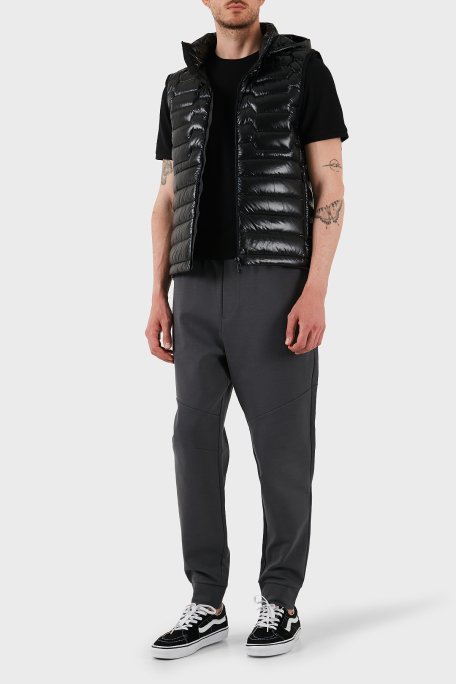 Boss Su İtici Regular Fit Kuş Tüyü Dolgulu Çıkarılabilir Kapüşonlu Şişme Erkek Yelek 50529691 001 SİYAH - 2