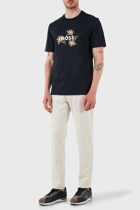 Boss Tapered Fit Normal Bel Daralan Paça Erkek Pantolon 50538087 131 EKRU - 2