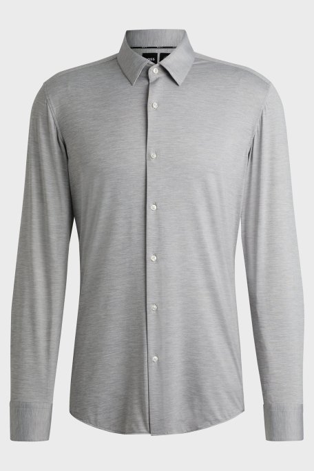 Boss Uzun Kollu Slim Fit Erkek Gömlek 50520091 041 GRİ - 6