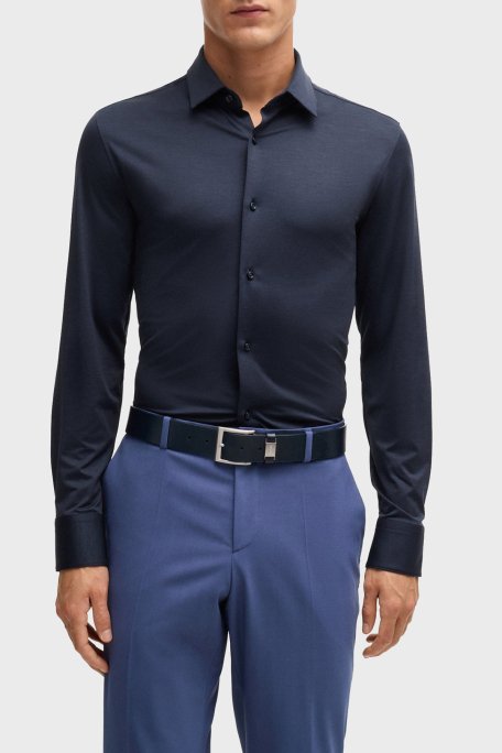 Boss Uzun Kollu Slim Fit Erkek Gömlek 50520091 404 LACİVERT - 1