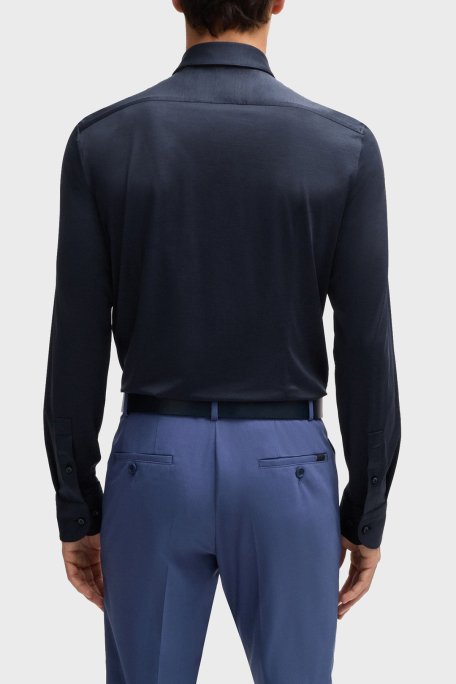 Boss Uzun Kollu Slim Fit Erkek Gömlek 50520091 404 LACİVERT - 4