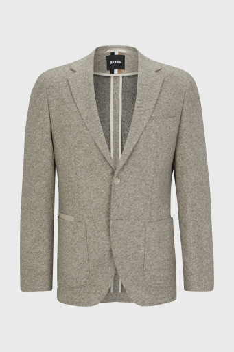 Boss Yün Karışımlı Regular Fit Blazer Erkek Ceket 50502515 131 BEJ - 6