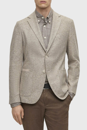 Boss Yün Karışımlı Regular Fit Blazer Erkek Ceket 50502515 131 BEJ - 7