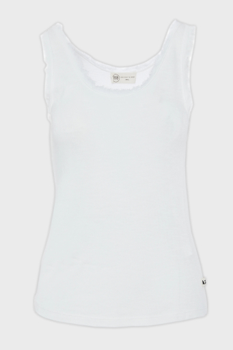 BSB Pamuk Karışımlı Regular Fit Yuvarlak Yaka Basic Bayan Top 053-210131.002 BEYAZ - 6