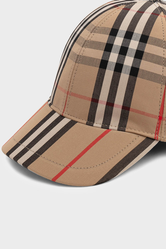 Burberry Ekoseli Pamuklu Çocuk Şapka 8015737 ARCHIVE BEIGE BEJ - 3