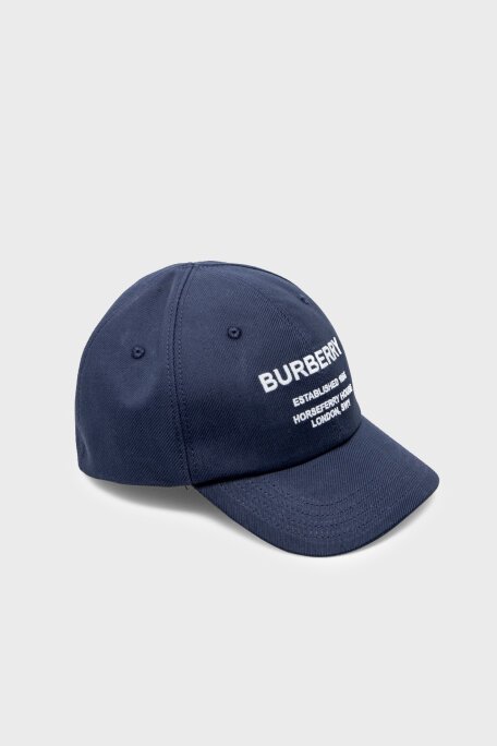 Burberry Pamuklu Çocuk Şapka 8049541 MIDNIGHT NAVY/CHK LACİVERT - 2