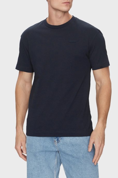 Calvin Klein % 100 Pamuk Comfort Fit Bisiklet Yaka K10K112749CEF Erkek T Shirt K10K112749 CEF LACİVERT - 1