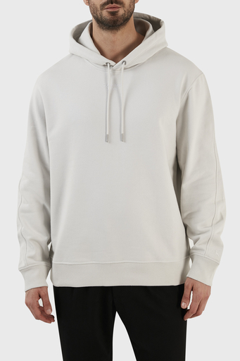 Calvin Klein % 100 Pamuk Logolu Relaxed Fit Kapüşonlu J30J320604PRF Erkek Sweat J30J320604 PRF GRİ - 1
