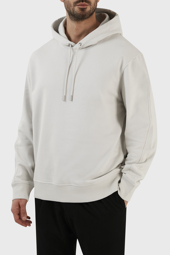 Calvin Klein % 100 Pamuk Logolu Relaxed Fit Kapüşonlu J30J320604PRF Erkek Sweat J30J320604 PRF GRİ - 2
