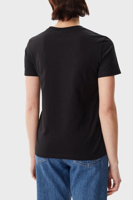 Calvin Klein % 100 Pamuk Regular Fit Bisiklet Yaka J20J225243BEH Bayan T Shirt J20J225243 BEH SİYAH - 3