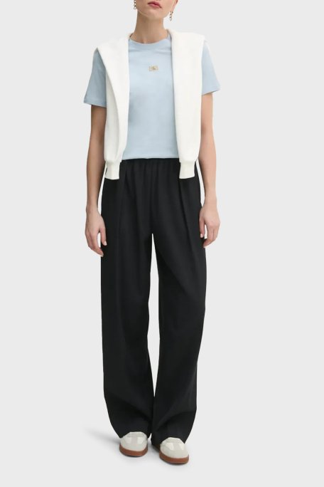 Calvin Klein % 100 Pamuk Regular Fit Bisiklet Yaka J20J225243CUI Bayan T Shirt J20J225243 CUI AÇIK MAVİ - 2
