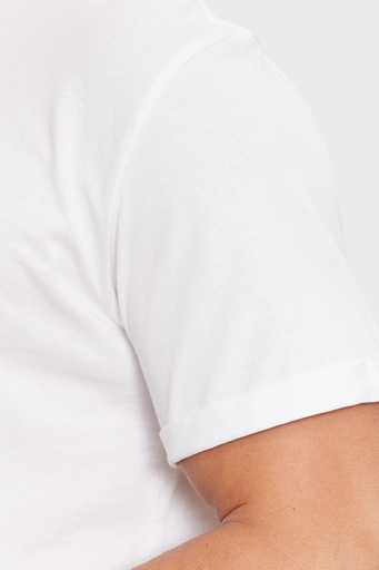 Calvin Klein % 100 Pamuk Regular Fit Bisiklet Yaka J30J323482YAF Erkek T Shirt J30J323482 YAF BEYAZ - 4