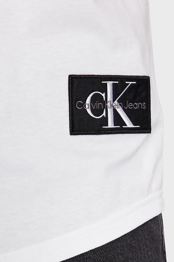 Calvin Klein % 100 Pamuk Regular Fit Bisiklet Yaka J30J323482YAF Erkek T Shirt J30J323482 YAF BEYAZ - 5