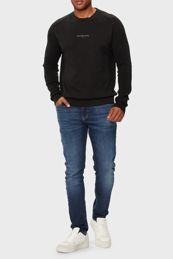 Calvin Klein % 100 Pamuk Regular Fit Bisiklet Yaka J30J3256710GM Erkek Kazak J30J325671 0GM SİYAH - 3