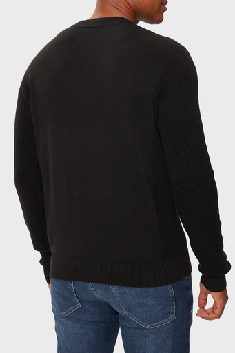 Calvin Klein % 100 Pamuk Regular Fit Bisiklet Yaka J30J3256710GM Erkek Kazak J30J325671 0GM SİYAH - 7