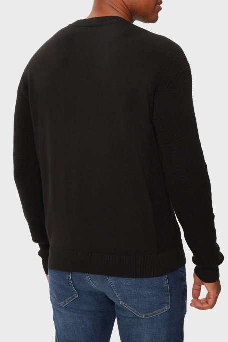 Calvin Klein % 100 Pamuk Regular Fit Bisiklet Yaka J30J3256710GM Erkek Kazak J30J325671 0GM SİYAH - 3