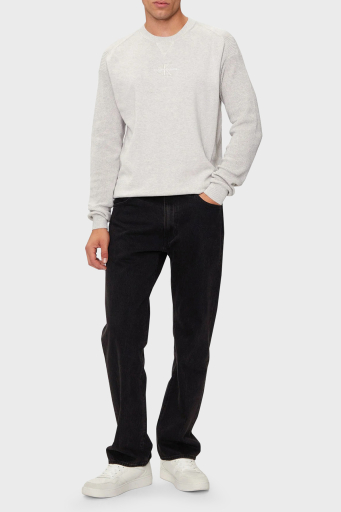 Calvin Klein % 100 Pamuk Regular Fit Bisiklet Yaka J30J325671P6G Erkek Kazak J30J325671 P6G AÇIK GRİ - 12