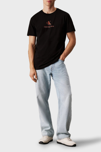 Calvin Klein % 100 Pamuk Regular Fit Bisiklet Yaka J30J327469BEH Erkek T Shirt J30J327469 BEH SİYAH - 11