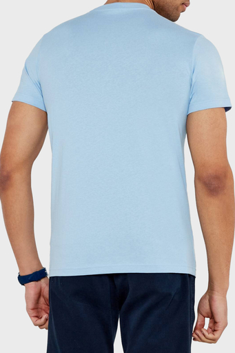 Calvin Klein % 100 Pamuk Regular Fit Bisiklet Yaka J30J327469CBR Erkek T Shirt J30J327469 CBR AÇIK MAVİ - 2