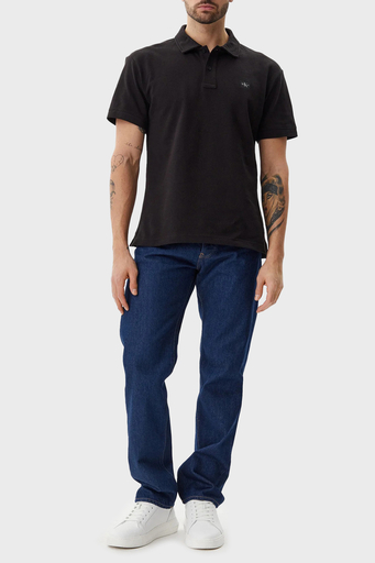Calvin Klein % 100 Pamuk Regular Fit Düğmeli J30J327040BEH Erkek Polo Yaka T Shirt J30J327040 BEH SİYAH - 3