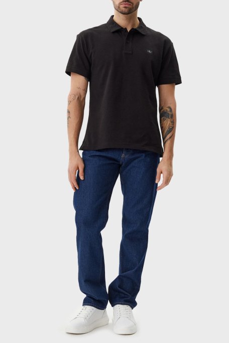 Calvin Klein % 100 Pamuk Regular Fit Düğmeli J30J327040BEH Erkek Polo Yaka T Shirt J30J327040 BEH SİYAH - 2