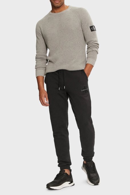 Calvin Klein % 100 Pamuk Regular Fit Yüksek Bel Jogger J30J326685BEH Erkek Pantolon J30J326685 BEH SİYAH - 2