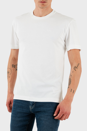 Calvin Klein % 100 Pamuk Relaxed Fit Logolu K10K112749YAF Erkek T Shirt K10K112749 YAF BEYAZ - 1