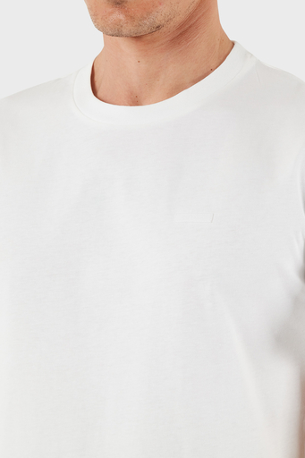 Calvin Klein % 100 Pamuk Relaxed Fit Logolu K10K112749YAF Erkek T Shirt K10K112749 YAF BEYAZ - 5