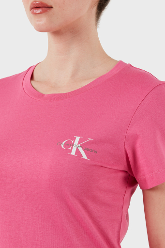 Calvin Klein % 100 Pamuk Slim Fit Bisiklet Yaka 2 Pack J20J219734TO5 Bayan T Shirt J20J219734 TO5 SİYAH-PEMBE - 13