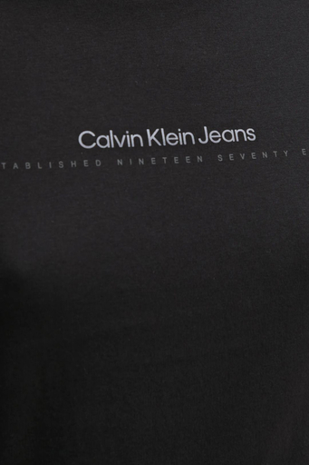 Calvin Klein % 100 Pamuk Slim Fit Bisiklet Yaka J20J224990BEH Bayan T Shirt J20J224990 BEH SİYAH - 5