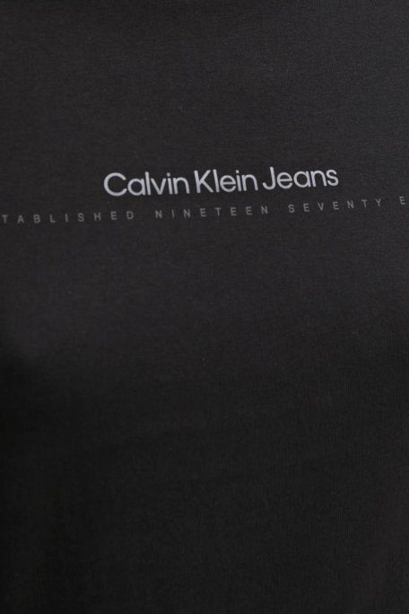 Calvin Klein % 100 Pamuk Slim Fit Bisiklet Yaka J20J224990BEH Bayan T Shirt J20J224990 BEH SİYAH - 5